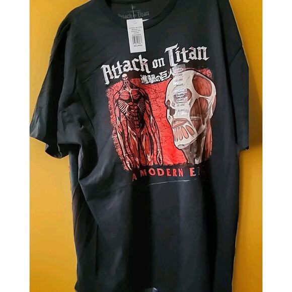 Attack On Titan Shirt Colossal A Modern Epis 2xl Nwt Excellent A112 Cotton - Picture 2 of 5
